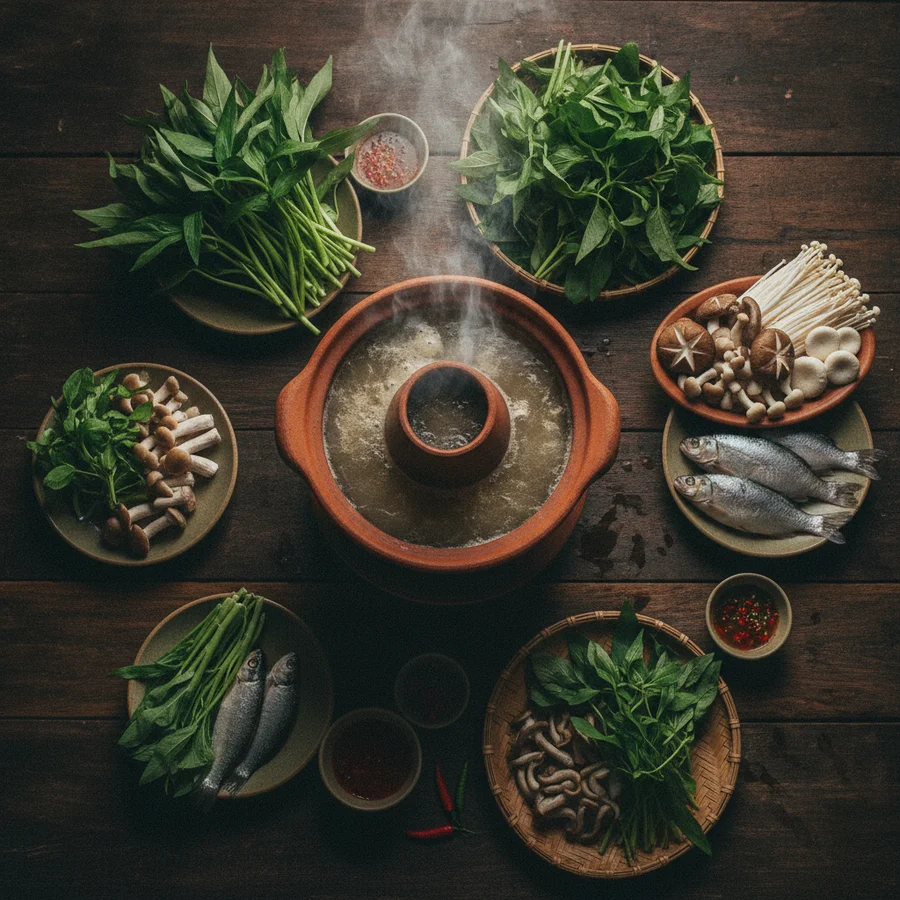 Lẩu nấm thả ga